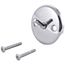 Overflow Plate & Screws, Trip Lever (Chrome), RP31555