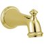 Victorian Tub Spout, Pull-Up Diverter (Polished Brass)
