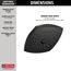 Raincan Single-Setting Touch-Clean Shower Head (Matte Black), RP64859BL