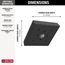 RP70171BL H2Okinetic Single-Setting Raincan Shower Head (Matte Black)