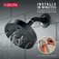 RP70175BL H2OKinetic Single-Setting Raincan Shower Head (Matte Black)