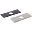 Escutcheon & Gasket, 3 Hole (Stainless), RP78358SS