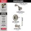 Classic Monitor 13 Series Tub & Shower Trim (Stainless), T13420-SS
