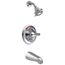 Commercial HDF Monitor 13 Series Tub and Shower Trim, Push Button Diverter (Chrome), T13691