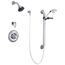 Commercial T13H Universal Dual Shower Trim, Diverter, Hand Shower, and Grab Bar (Chrome), T13H333