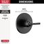 Saylor Monitor 14 Series Valve Only Trim (Matte Black), T14035-BL