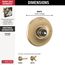 Dorval Monitor 14 Series Valve Only Trim - Less Handle (Champagne Bronze), T14056-CZLHP