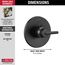 T14059-BL Trinsic Monitor 14 Series Valve Only Trim (Matte Black)