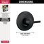 Galeon 14 Series Valve Only Trim (Matte Black), T14072-BL