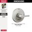 Galeon 14 Series Valve Only Trim (Lumicoat Stainless), T14072-SS-PR