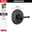 Broderick 14 Series Valve Only Trim (Matte Black), T14084-BL