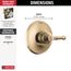Broderick 14 Series Valve Only Trim (Lumicoat Champagne Bronze), T14084-CZ-PR