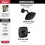 T142339-BL-PP Modern Monitor 14 Series Shower Trim (Matte Black)