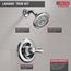 Lahara Monitor 14 Series Shower Trim (Chrome), T14238
