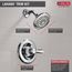 Lahara Monitor 14 Series Shower Trim (Chrome), T14238