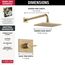 Vero Monitor 14 Series Shower Trim (Champagne Bronze), T14253-CZ-WE