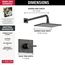 T14253-RB-WE Vero Monitor 14 Series Shower Trim (Venetian Bronze)