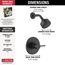 T14259-BL-PP Modern Monitor 14 Series Shower Trim (Matte Black)