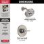 Trinsic Monitor 14 Series H2OKinetic Shower Trim (Stainless), T14259-SS