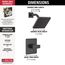 T14267-BL-PP Modern Monitor 14 Series Shower Trim (Matte Black)
