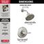 Galeon 14 Series Shower Trim with H2OKinetic (Lumicoat Stainless), T14272-SS-PR