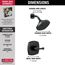 T14276-BL Stryke 14 Series Shower Only (Matte Black)