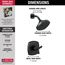 T142766-BL Stryke 14 Series Shower Only (Matte Black)