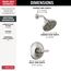 Tetra 14 Series Shower Trim, 1.75 GPM (Lumicoat Stainless), T14289-SS-PR