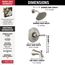 Kayra Monitor 14 Series Tub & Shower Trim (Stainless), T14433-SS