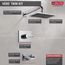 T14453-WE Vero Monitor 14 Series Tub & Shower Trim (Chrome)