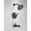 Dorval Monitor 14 Series Shower Trim - Less Handle, T14456-BLLHP (Matte Black)