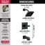 Ara Monitor 14 Series H2OKinetic Tub & Shower Trim (Matte Black), T14467-BL