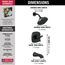 Stryke 14 Series Tub and Shower (Matte Black), T144766-BL