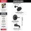 Broderick 14 Series Tub Shower Trim, 1.75 GPM (Matte Black), T14484-BL
