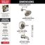 Broderick 14 Series Tub Shower Trim, 1.75 GPM (Lumicoat Stainless), T14484-SS-PR