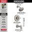 Linden Monitor 14 Series Tub & Shower Trim (Stainless), T14494-SS