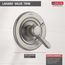 Lahara Monitor 17 Series Valve Only Trim (Stainless), T17038-SS