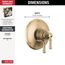 Broderick 17 Series Valve Only Trim (Lumicoat Champagne Bronze), T17084-CZ-PR