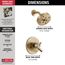 Trinsic Monitor 17 Series H2OKinetic Shower Trim (Champagne Bronze), T17259-CZ