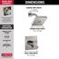 Ara Monitor 17 Series H2Okinetic Shower Trim (Stainless), T17267-SS
