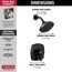 Stryke 17 Series Shower Only (Matte Black), T17276-BL