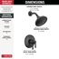 Broderick 17 Series Shower Trim, 1.75 GPM (Matte Black), T17284-BL