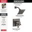Pivotal Monitor 17 Series H2OKinetic Shower Trim, 1.75 GPM (Lumicoat Black Stainless), T17299-KS-PR