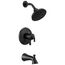 Kayra Monitor 17 Series Tub and Shower Trim (Matte Black), T17433-BL