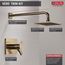 T17T253-CZ-WE Vero TempAssure 17T Series Shower Trim (Champagne Bronze)