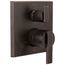 Ara Angular Modern Monitor 14 Series Valve Trim w/ 3-Setting Integrated Diverter (Venetian Bronze), T24867-RB