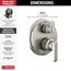 Tetra 14 Series Integrated Diverter Trim with 3-Setting (Lumicoat Stainless), T24889-SS-PR