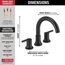 Trinsic Roman Tub Trim (Matte Black), T2759-BL