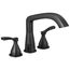 Stryke Three Hole Roman Tub Trim (Matte Black), T2776-BL