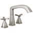 Stryke Three Hole Roman Tub Trim (Stainless), T27766-SS